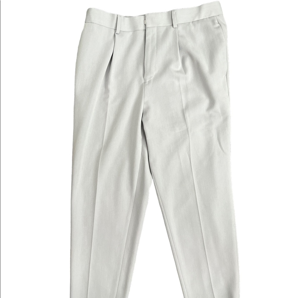 ASOS relaxed dress pants in gray